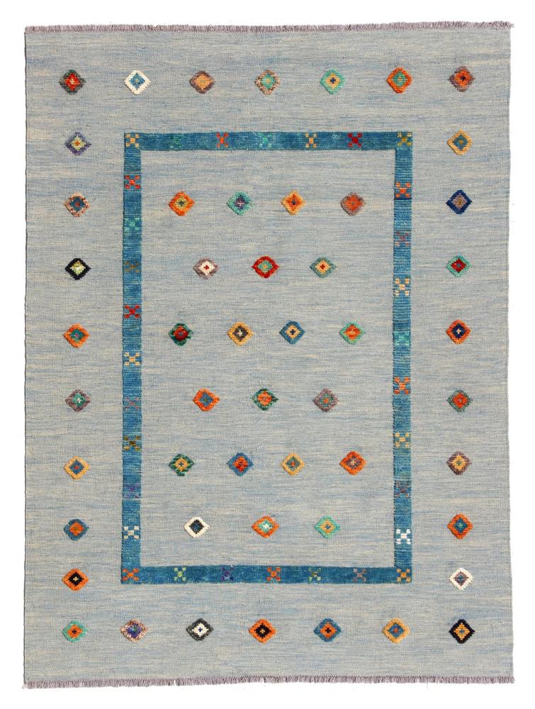 Alfombra afgana Kilim Afghan Nimbaft Edition 197x154 197x154, Alfombra persa Tejido a mano