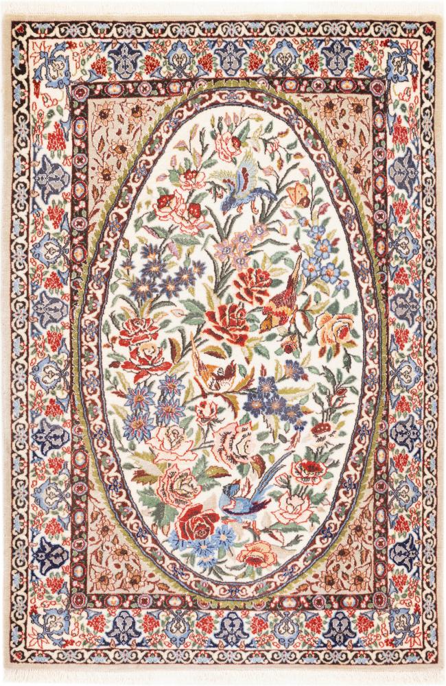 Persialainen matto Isfahan Silkkinkette 115x79 115x79, Persialainen matto Käsinsolmittu
