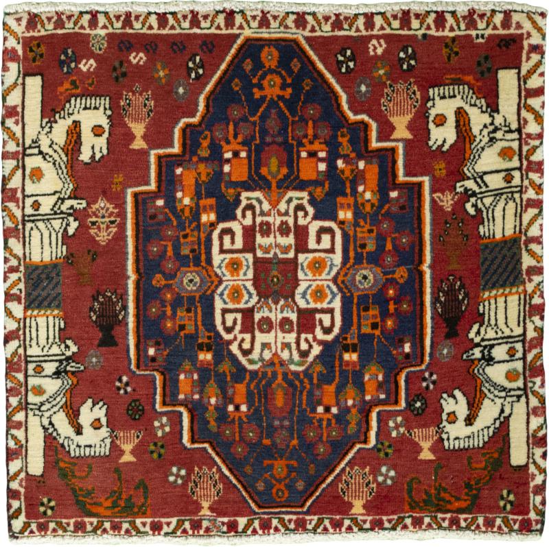 Perserteppich Shiraz 67x70 67x70, Perserteppich Handgeknüpft