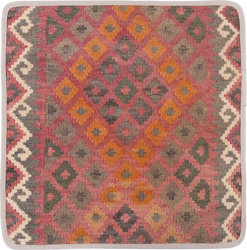 Afghan rug Kilim Afghan Cushion Cover 50x50 50x50, Persian Rug Knotted by hand
