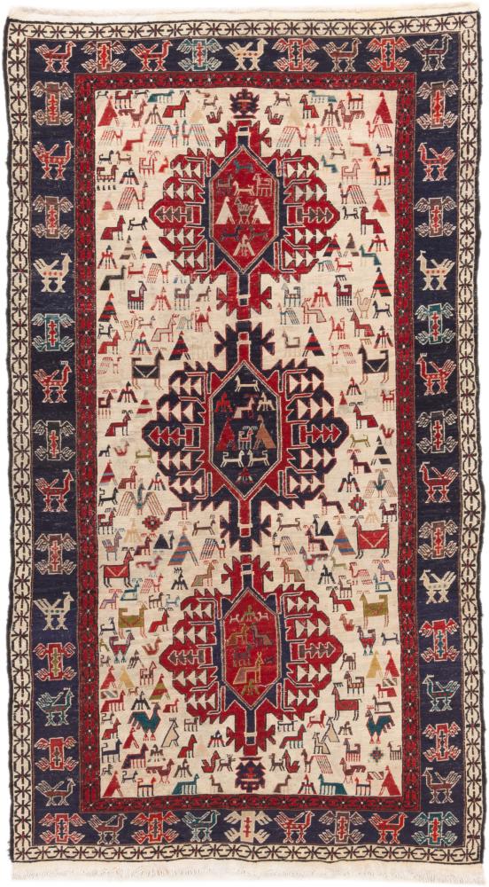 Tapete persa Kilim Fars Sumak Antigo 217x120 217x120, Tapete persa Tecido à mão