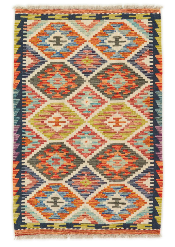 Afghaans tapijt Kilim Afghan 123x84 123x84, Perzisch tapijt Handgeweven