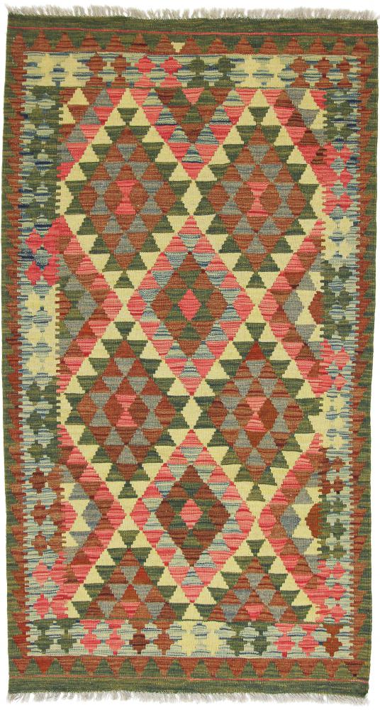 Tapete afegão Kilim Afegão 189x104 189x104, Tapete persa Tecido à mão