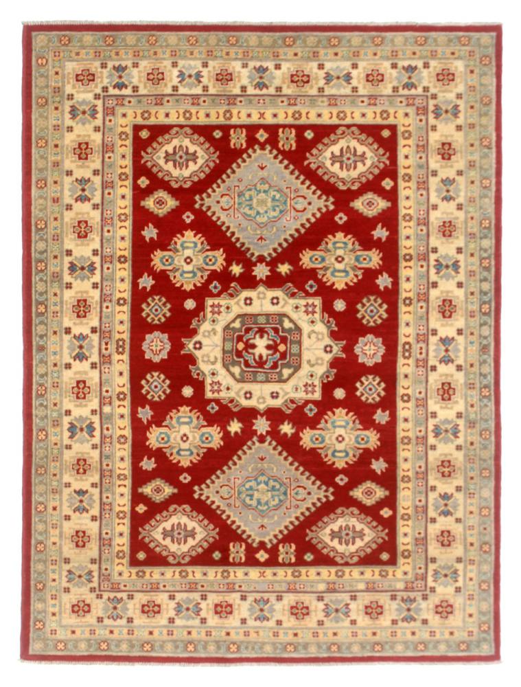 Afghan rug Kazak Ghazni 211x155 211x155, Persian Rug Knotted by hand
