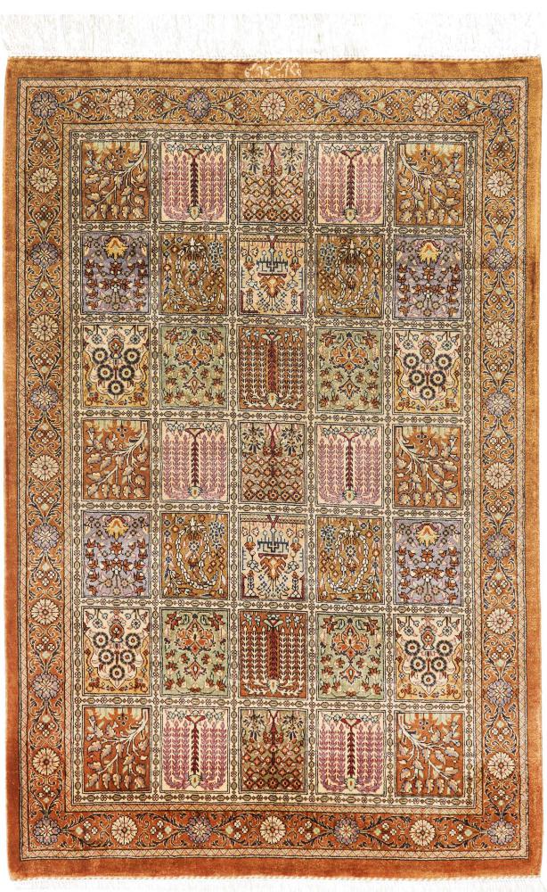 Persialainen matto Ghom Silkki 89x60 89x60, Persialainen matto Solmittu käsin