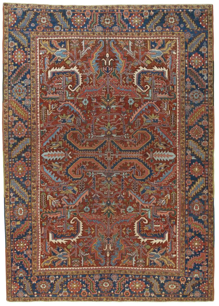 Περσικό χαλί Heriz πολύτιμα λόγω παλαιότητας 313x226 313x226, Περσικό χαλί Οι κόμποι έγιναν με το χέρι