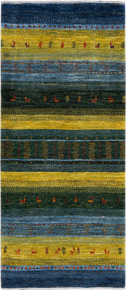 Tapis persan Persan Gabbeh Loribaft Essence 150x64 150x64, Tapis persan Noué à la main