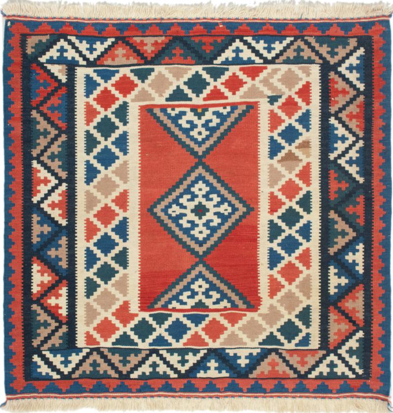 Tapete persa Kilim Fars 101x103 101x103, Tapete persa Tecido à mão