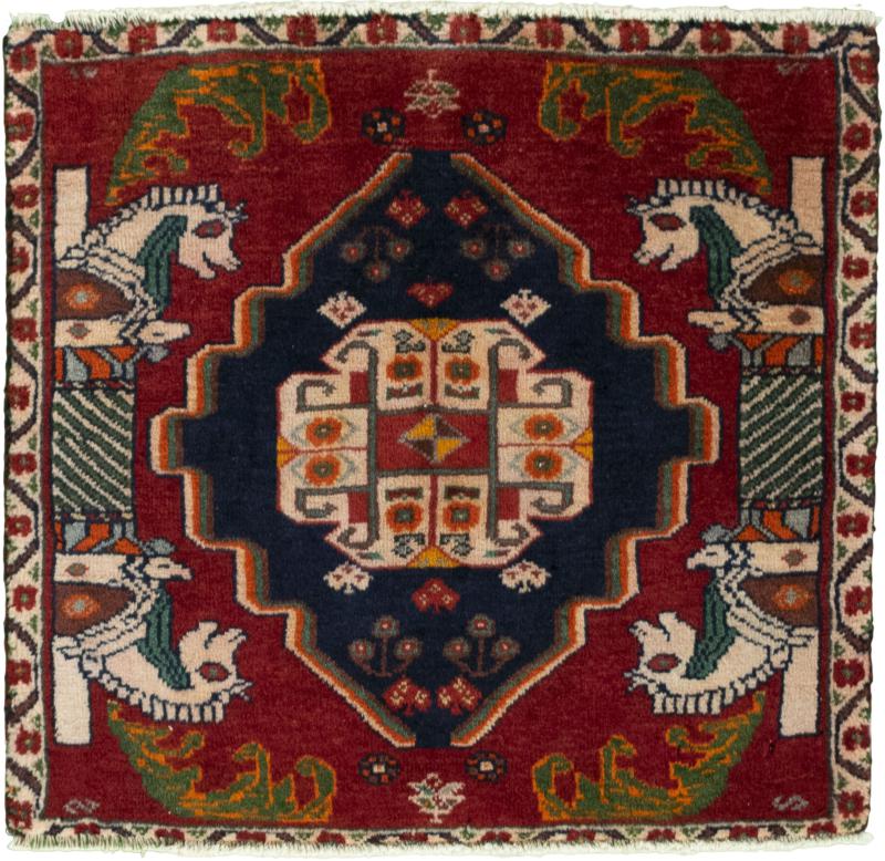 Perzisch tapijt Shiraz 53x56 53x56, Perzisch tapijt Handgeknoopte
