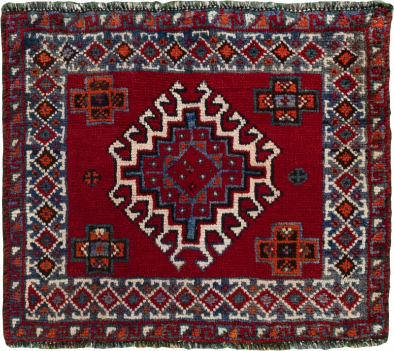 Persian Rug Shiraz 53x64 53x64, Persian Rug Knotted by hand