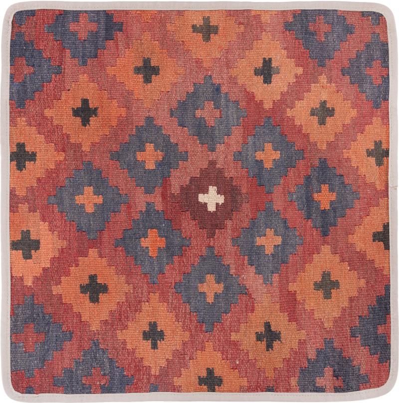 Afghanska mattan Kilim Afghan Kuddfodral 50x50 50x50, Persisk matta Knuten för hand