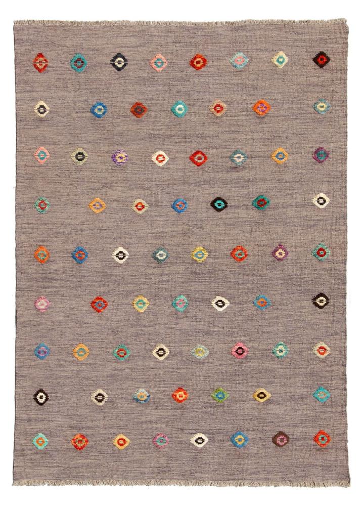 Alfombra afgana Kilim Afghan Nimbaft Edition 195x154 195x154, Alfombra persa Tejido a mano