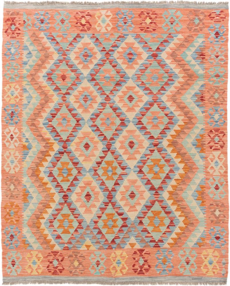 Tapete afegão Kilim Afegão 190x157 190x157, Tapete persa Tecido à mão