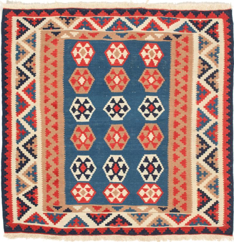 Tapete persa Kilim Fars 105x103 105x103, Tapete persa Tecido à mão