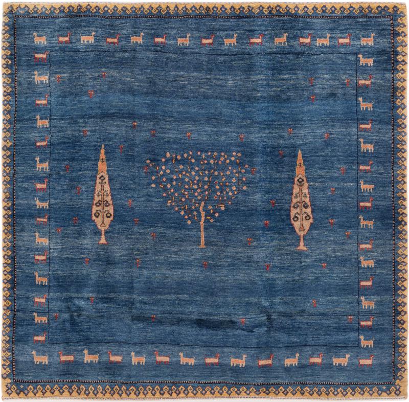 Persian Rug Persian Gabbeh Loribaft Z 156x162 156x162, Persian Rug Knotted by hand