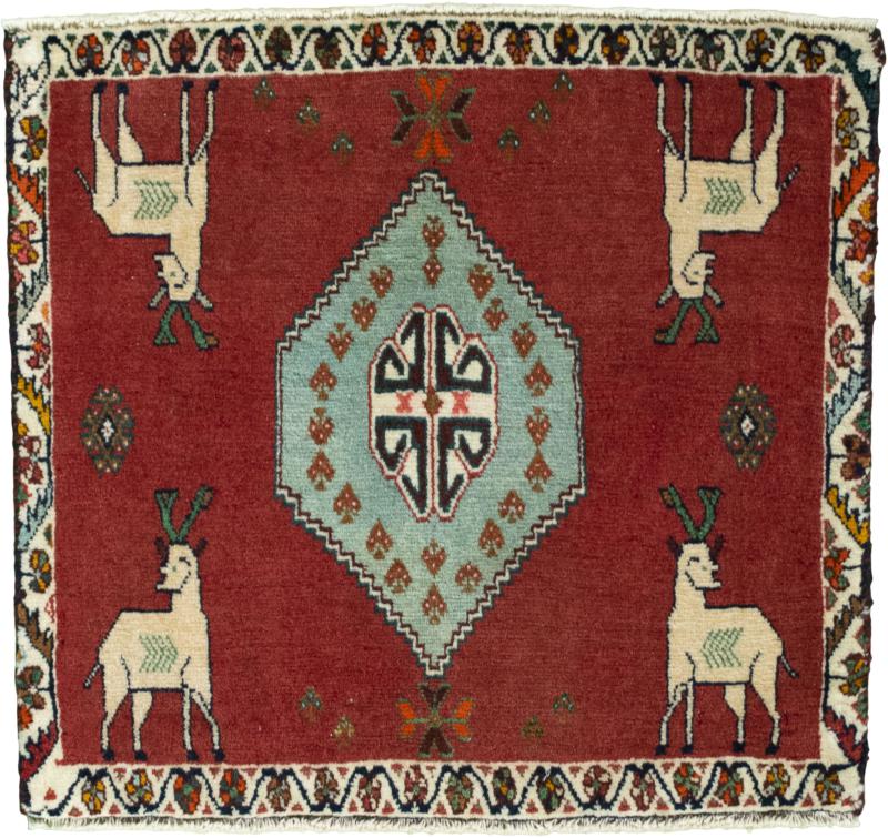Perzisch tapijt Shiraz 57x63 57x63, Perzisch tapijt Handgeknoopte