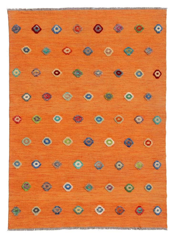 Alfombra afgana Kilim Afghan Nimbaft Edition 196x155 196x155, Alfombra persa Tejido a mano