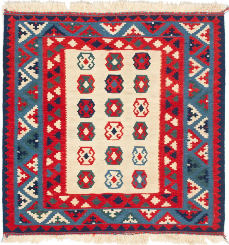 Tapete persa Kilim Fars 106x104 106x104, Tapete persa Tecido à mão