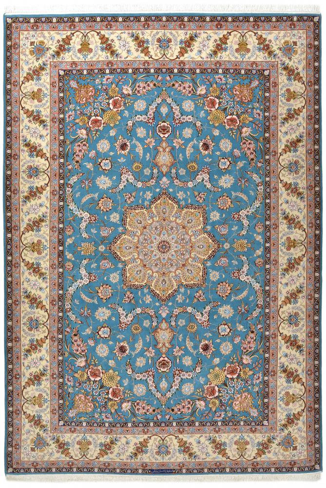 Persian Rug Isfahan Signed Rajai Silk Warp 301x204 301x204, Persian Rug Knotted by hand