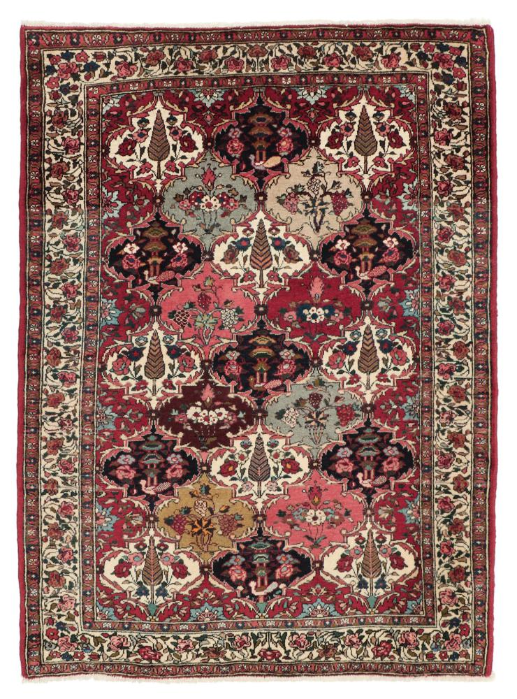 Tapis persan Bakhtiar 143x104 143x104, Tapis persan Noué à la main