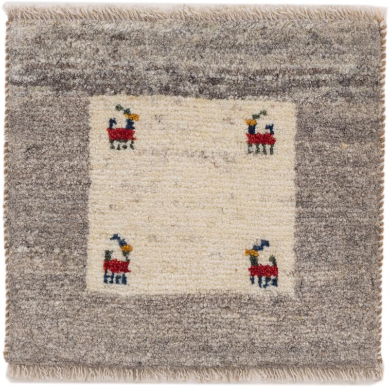 Persian Rug Persian Gabbeh 41x39 41x39, Persian Rug Knotted by hand