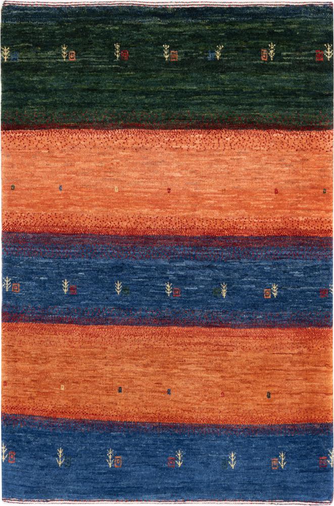 Tapete persa Persa Gabbeh Kashkuli Banafsheh 123x84 123x84, Tapete persa Atado à mão