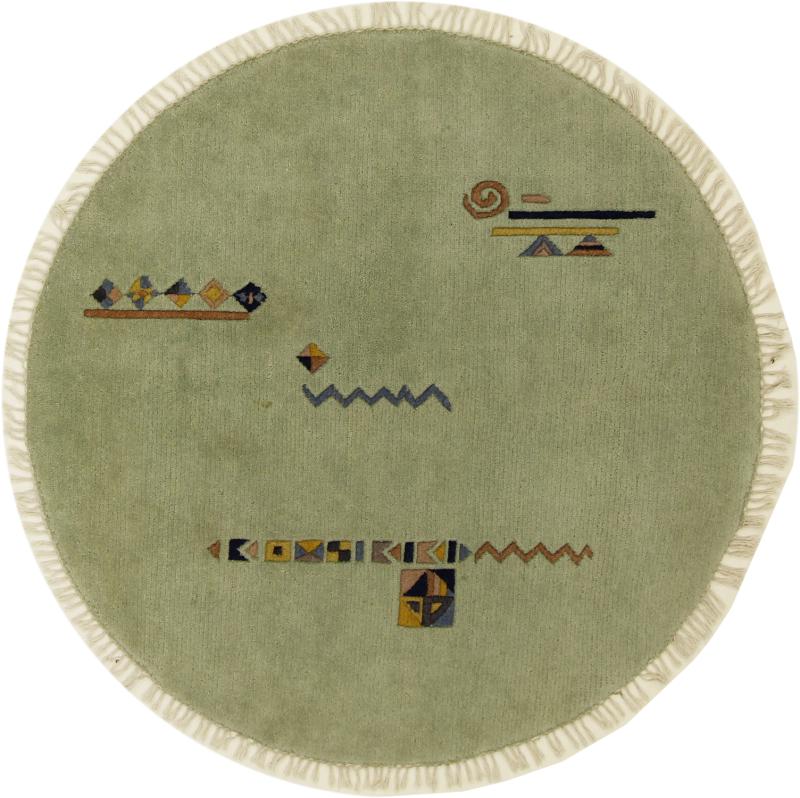 Nepal rug Nepal 4'10"x4'9" 4'10"x4'9", Persian Rug Knotted by hand