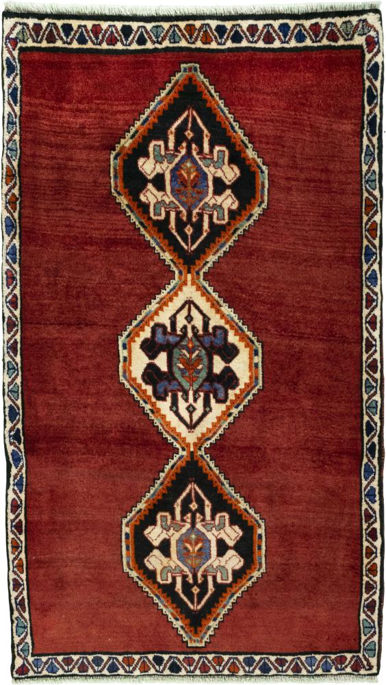 Persian Rug Persian Gabbeh Ghashghai 143x84 143x84, Persian Rug Knotted by hand