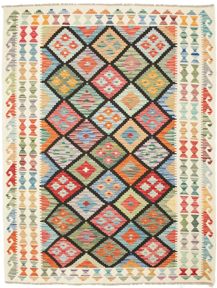 Afghaans tapijt Kilim Afghan 198x152 198x152, Perzisch tapijt Handgeweven