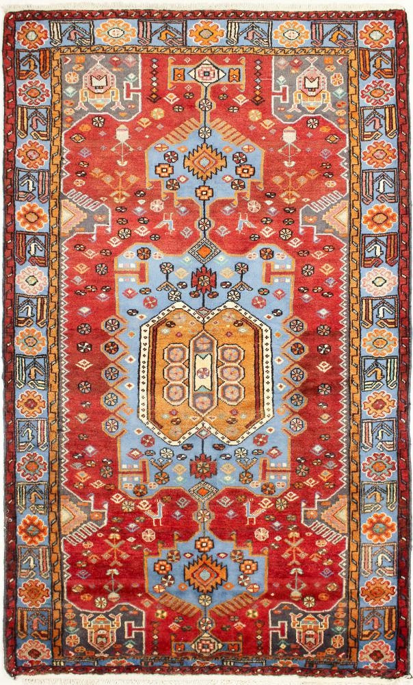 Tapete persa Khamseh 214x131 214x131, Tapete persa Atado à mão