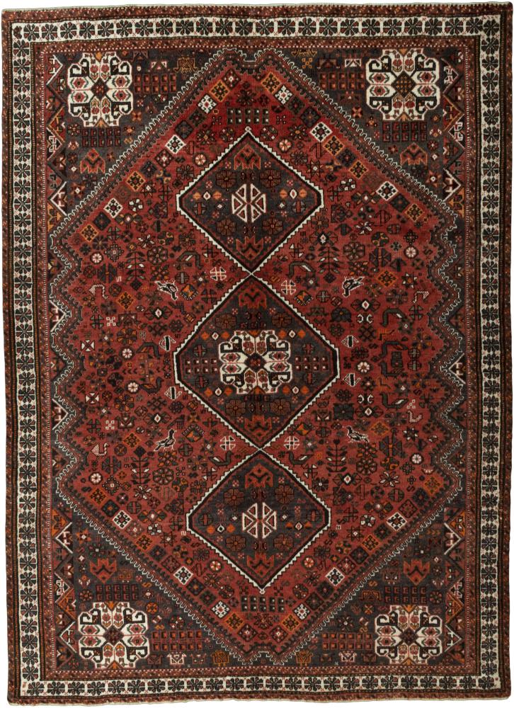 Persian Rug Shiraz 8'11"x6'8" 8'11"x6'8", Persian Rug Knotted by hand