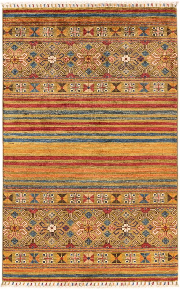 Pakistani rug Arijana 4'4"x2'9" 4'4"x2'9", Persian rug Hand-knotted