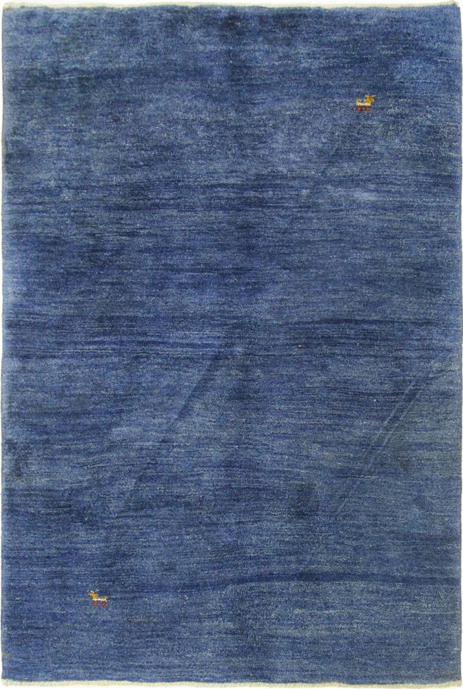 Indo rug Gabbeh 6'5"x4'3" 6'5"x4'3", Persian Rug Knotted by hand