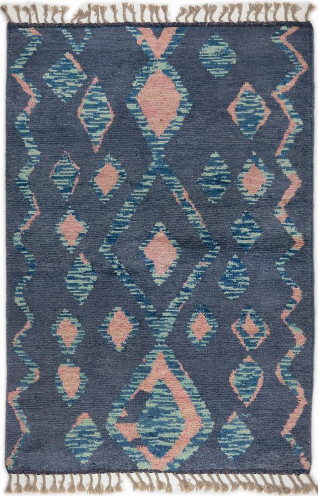 Pakistani rug Berber Moroccan 210x140 210x140, Persian Rug Knotted by hand