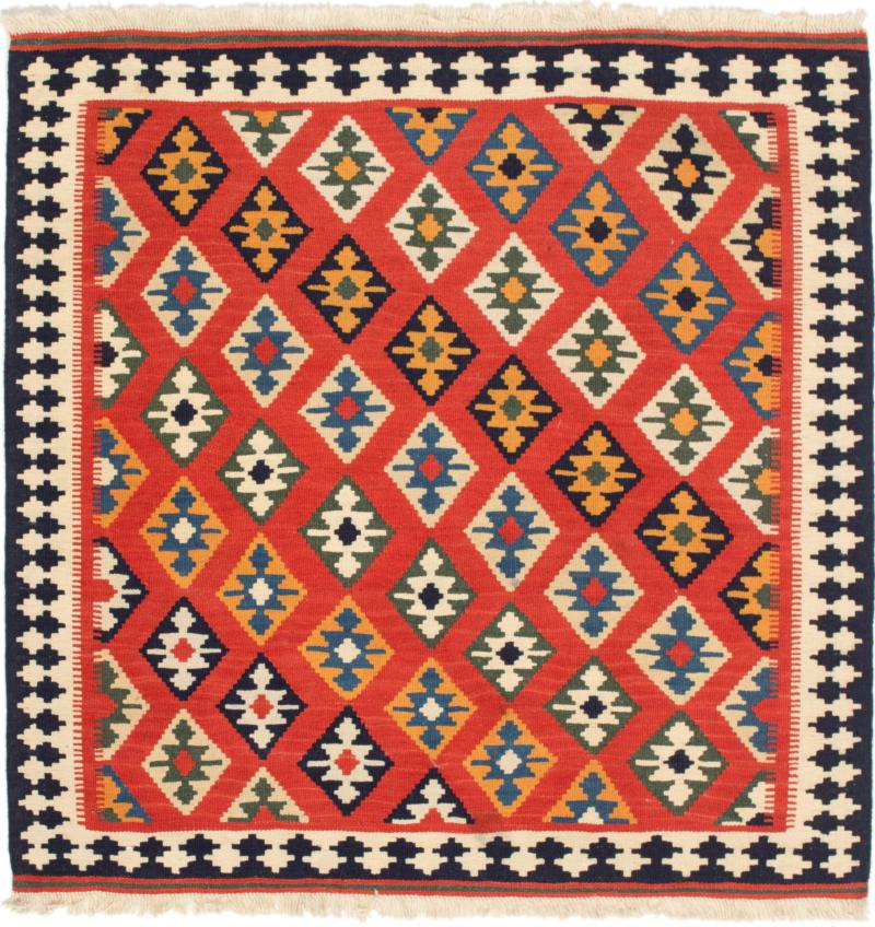 Tapete persa Kilim Fars 107x102 107x102, Tapete persa Tecido à mão