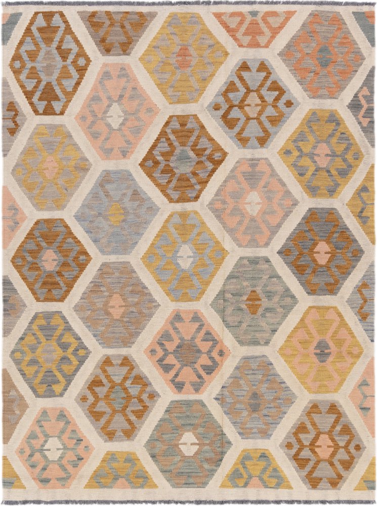 Covor afgan Chilim Afghan 207x154 207x154, Covor persan Țesut manual