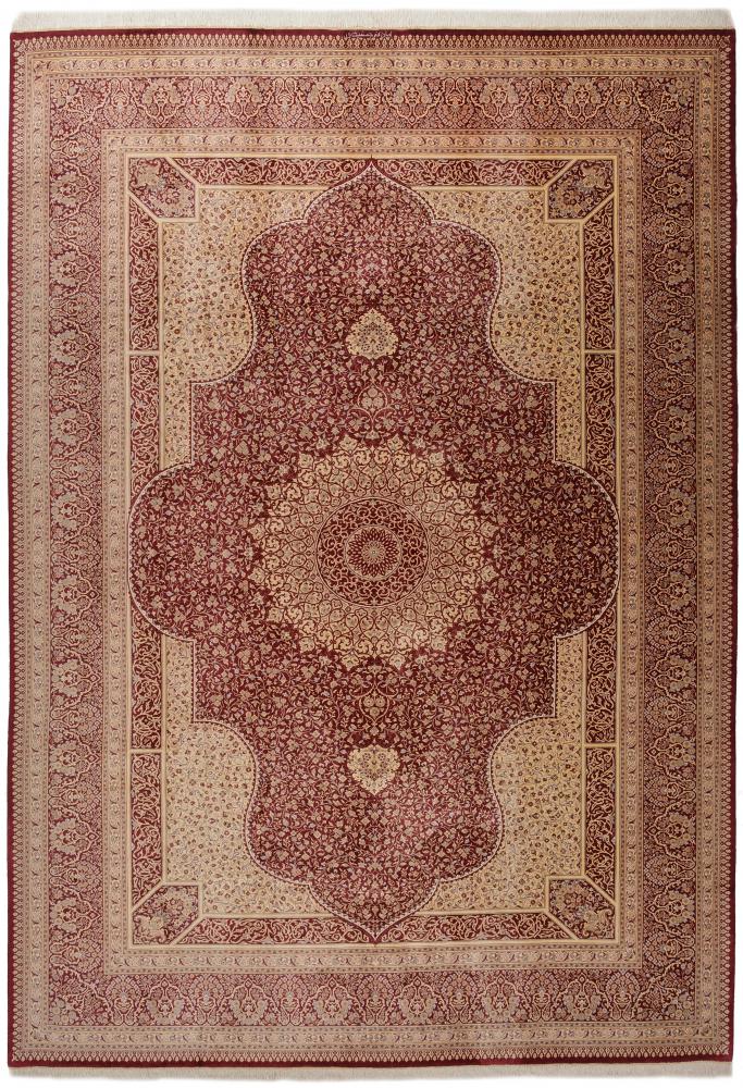 Tappeto persiano Qum di Seta 347x243 347x243, Tappeto persiano Annodato a mano