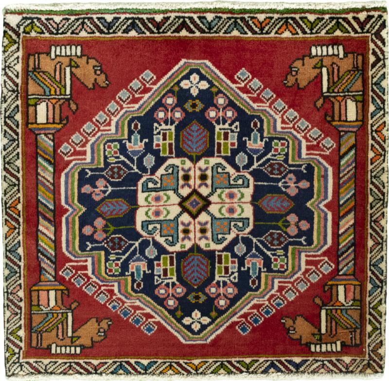 Persisk matta Shiraz 65x68 65x68, Persisk matta Knuten för hand
