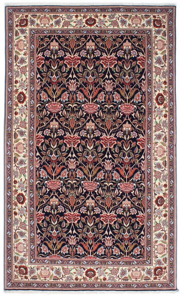 Tapete persa Isfahan Ilam Fio de Seda 211x133 211x133, Tapete persa Atado à mão