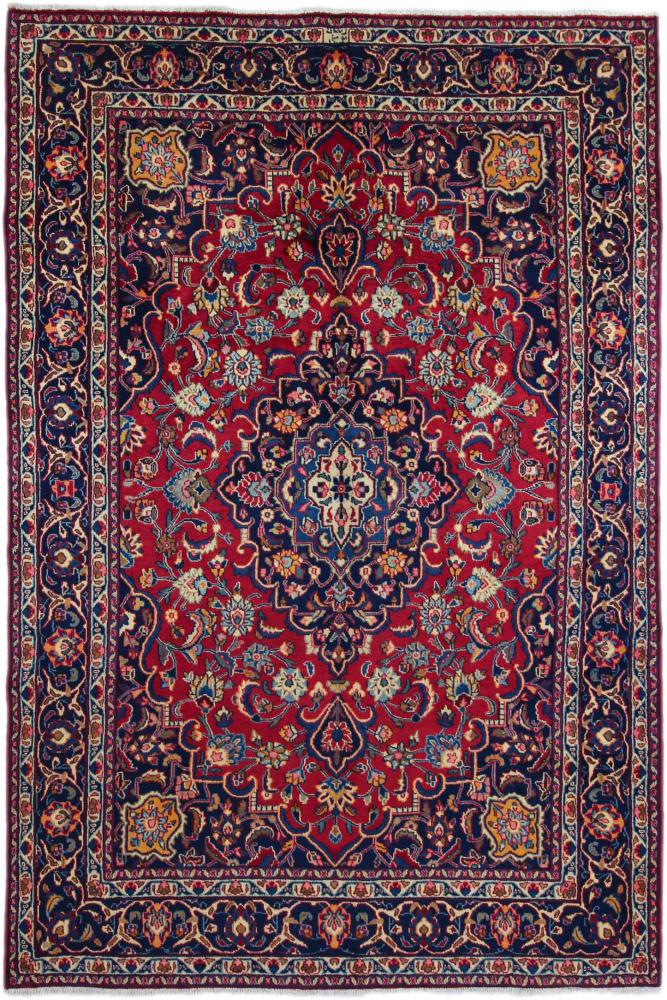 Persisk tæppe Mashhad 296x201 296x201, Persisk tæppe Knyttet i hånden