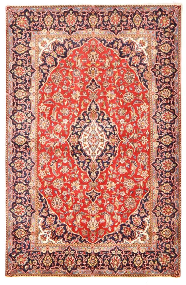 Persisk matta Keshan 219x134 219x134, Persisk matta Knuten för hand