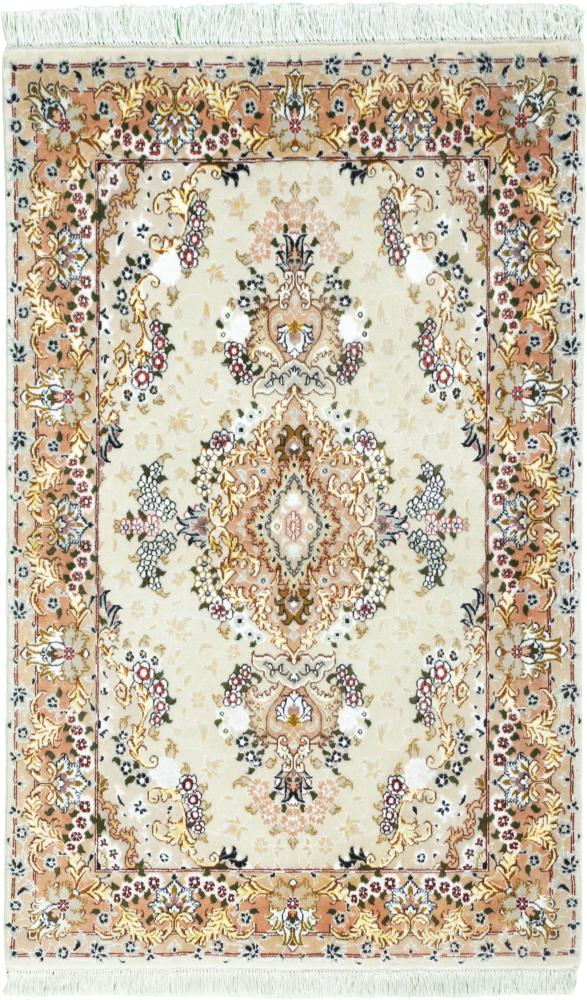 Persian Rug Tabriz 50Raj Silk Warp 129x83 129x83, Persian Rug Knotted by hand