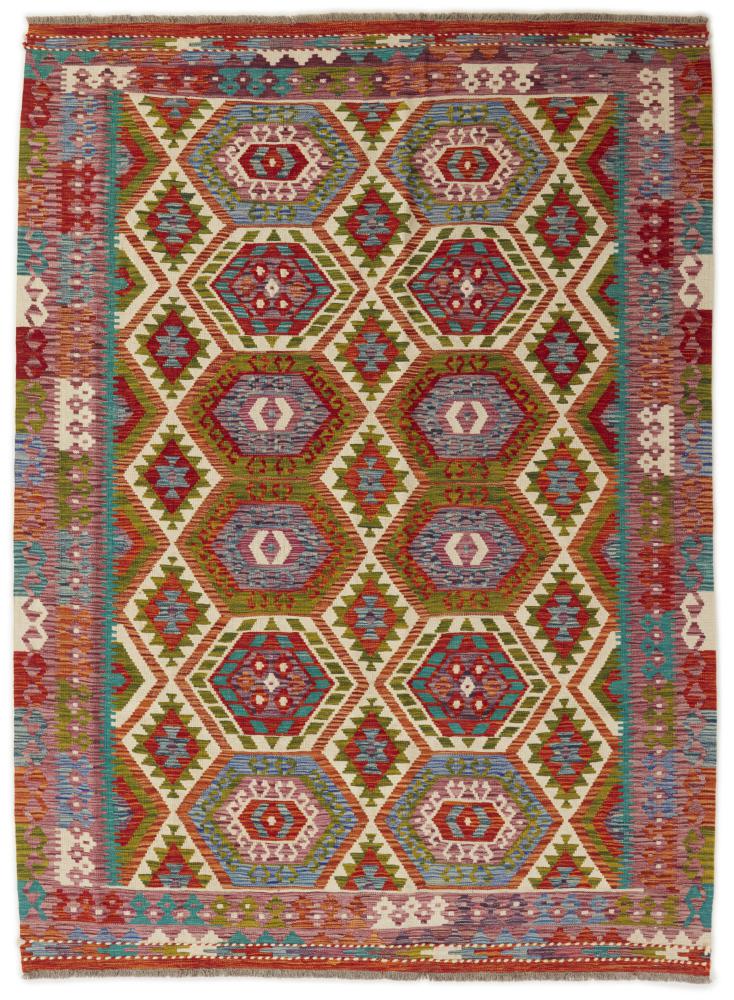 Afghan rug Kilim Afghan 7'10"x5'10" 7'10"x5'10", Persian Rug Woven by hand