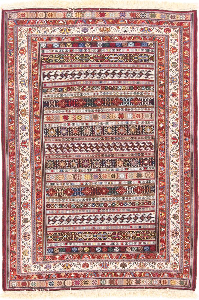 Tapete persa Kilim Soozani 151x102 151x102, Tapete persa Tecido à mão