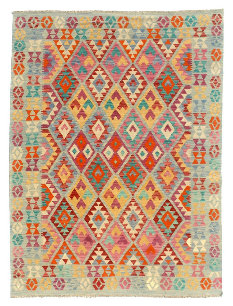 Afghan rug Kilim Afghan 7'9"x5'10" 7'9"x5'10", Persian Rug Woven by hand