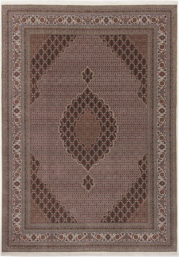 Indo rug Tabriz Mahi 11'7"x8'2" 11'7"x8'2", Persian Rug Knotted by hand