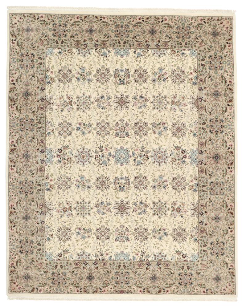 Tappeto persiano Isfahan Ordito in Seta 247x201 247x201, Tappeto persiano Annodato a mano