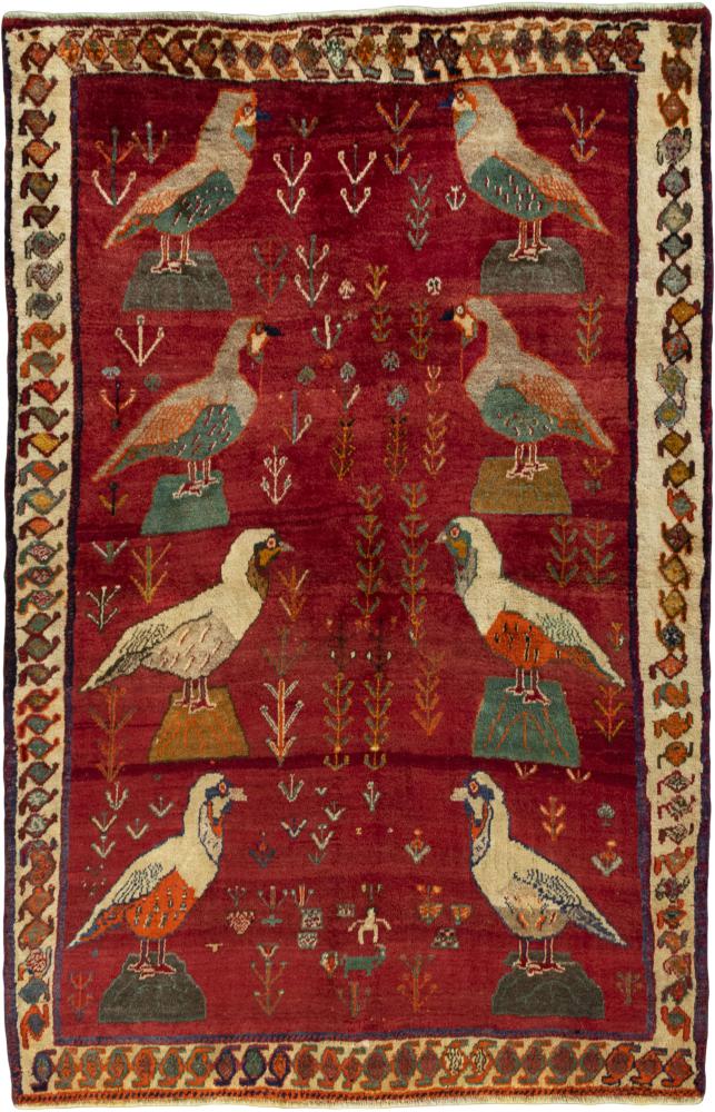 Persian Rug Persian Gabbeh Ghashghai 207x145 207x145, Persian Rug Knotted by hand