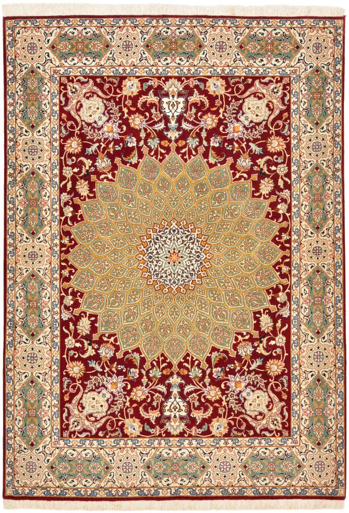 Tapete persa Tabriz 50Raj 210x150 210x150, Tapete persa Atado à mão