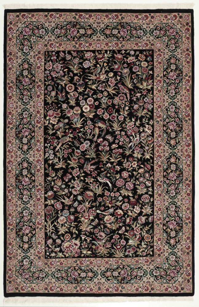 Perzsa szőnyeg Ghom Sherkat Selyemfonal 221x145 221x145, Perzsa szőnyeg Kézzel csomózva